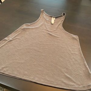 Free people dark gray flowy tank